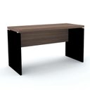Ver imagem 1 de Escrivaninha Mesa Escritório Diretor PE40 170cm Walnut e Preto Marrom