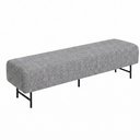 Ver imagem 1 de Puff Recamier 160cm Lauri Linho Cinza- Sallar Home