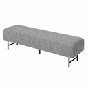 Ver imagem 5 de Puff Recamier 160cm Lauri Linho Cinza- Sallar Home
