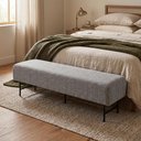 Ver imagem 2 de Puff Recamier 160cm Lauri Linho Cinza- Sallar Home