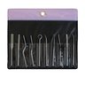 Kit Limas Diamantada Profissional Rifflers (Curvas) C/ 10 Peças para Lapidadora - #200 - 1