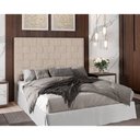 Ver imagem 4 de Cabeceira para Cama Box Queen 160cm Arquelis Linho Bege - Sallar Home
