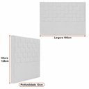 Ver imagem 3 de Cabeceira para Cama Box Queen 160cm Arquelis Linho Bege - Sallar Home
