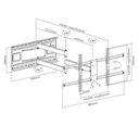 Ver imagem 2 de Suporte Triarticulável para Tv Led 43" Á 85'' Ft-84100 Fixatek Ft-6448p