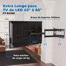 Suporte Triarticulável para Tv Led 43" Á 85'' Ft-84100 Fixatek Ft-6448p - 4