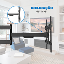 Ver imagem 5 de Suporte Triarticulável para Tv Led 43" Á 85'' Ft-84100 Fixatek Ft-6448p