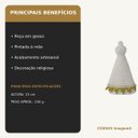Ver imagem 3 de Nossa Senhora Aparecida Baby 15cm com Pérolas Gesso
