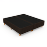 Base Cama Box Casal Queen Bipartida 158x198x37 Cor Marrom - 1