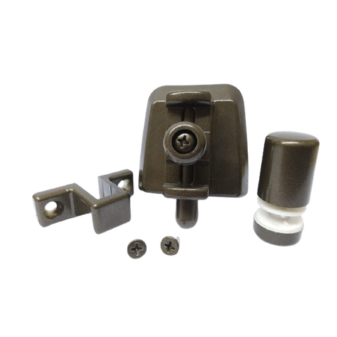 Kit 04 para Montagem de Janela de Correr 2 Folhas Bronze 1002