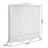 Roupeiro 4 Portas Provençal Realeza Branco Acetinado Canaã - 3