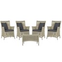 Ver imagem 1 de 4 Poltronas e 1 Mesa Igapó em Alumínio Pintura Fendi Corda Náutica Estofado 11