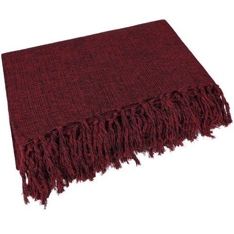 Manta de Sofá Gigante 2,40m X 1,80m Várias Cores Cor:vinho