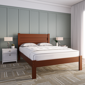 Cama Casal Madeira Maciça Lara 
