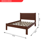 Cama Casal Madeira Maciça Lara  - 2