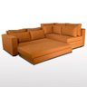 Sofá de Canto SFC_MA 013 que se Transforma em Sofá Cama de Casal Resistente e Confortável em Sarja 1 - 3