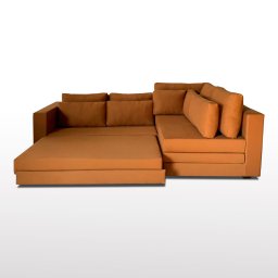 Sofá de Canto SFC_MA 013 que se Transforma em Sofá Cama de Casal Resistente e Confortável em Sarja 1 - 4