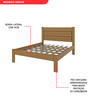 Cama Casal Madeira Maciça Lara  - 7