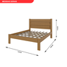 Cama Casal Madeira Maciça Lara  - 3