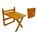 Ver imagem 1 de Mesa Auxiliar de Parede Para Churrasco 1m Madeira Maciça Angelim Pedra
