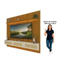 Ver imagem 5 de Estante Home para TV até 85 Polegadas Ripado com LED 100% MDF 250CMX228.8cm Nobre Native Marrom