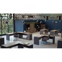 Ver imagem 4 de Escrivaninha Mesa Escritório Estação de Trabalho 3 Gavetas com Chave