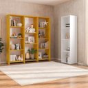 Ver imagem 1 de Kit com 1 Estante Livreiro 11 Nichos Odelia e 1 Estante Modular 4 Nichos Calum
