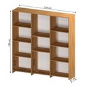 Ver imagem 5 de Kit com 1 Estante Livreiro 11 Nichos Odelia e 1 Estante Modular 4 Nichos Calum