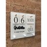 Calendário Decorativo de Parede com Portas Chave:branco - 1
