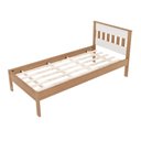 Ver imagem 4 de Cama de Solteiro para Colchão 88 x 188 cm Multimóveis VCR35010 Amêndoa/Branco