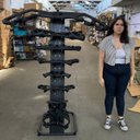 Ver imagem 2 de Puxadores Anatomico com Suporte Pulley Musculaçao Academia Barra Box Cross Treino Fitness Exercicio