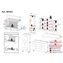Ver imagem 4 de Quarto de Bebê Completo Berço Americano 3 em 1 Colchão Pirulito Multimóveis Mp4641 Branco/off