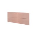 Ver imagem 2 de Cabeceira Solteiro Estofada Suspensa Moderna para Quarto de Criança/adulto - 90 Cm - Rose Suede
