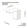 Mesa para Escritório 4 Gavetas PE40  - 3