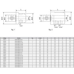 Prolongador Porta Barra Weldon para Cone Modular Modelo Ck36-h2m12-63-44 - 4