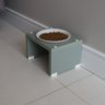 Comedouro Elevado Pet Gato Cachorro Mdf Nick - Porcelana - Verde - 5