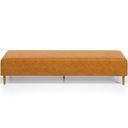 Ver imagem 5 de Puff Decorativo Sala de Estar Bali W01 Pés Palito 210x60cm Couríssimo Whisky - Lyam Decor