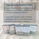 Ver imagem 4 de Jogo de Lençol Teka Diamante 4 Peças Queen:Amanhecer (Bege)