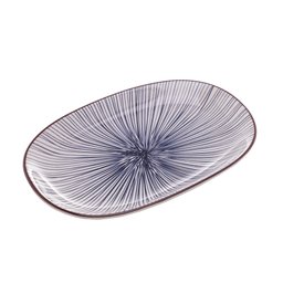 Conjunto 02 Pratos Ovais De Porcelana Para Servir Koji 24X15 - 1