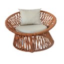 Ver imagem 3 de Poltrona Aurora em Aluminio e Corda Nautica Laranja