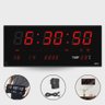 Super Relógio Parede Led Digital Grande 36cm Termômetro Data L2 Cor Da Estrutura Preto Cor Do Fundo  - 1