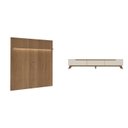 Ver imagem 3 de Rack com Painel para TV até 75 Polegadas MDF 185,5CMX183CM Suporte Liverpool Yescasa