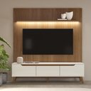 Ver imagem 1 de Rack com Painel para TV até 75 Polegadas MDF 185,5CMX183CM Suporte Liverpool Yescasa