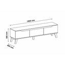 Ver imagem 4 de Rack com Painel para TV até 75 Polegadas MDF 185,5CMX183CM Suporte Liverpool Yescasa