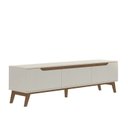 Ver mais imagens de Rack com Painel para TV até 75 Polegadas MDF 185,5CMX183CM Suporte Liverpool Yescasa Marrom Cinamomo
