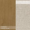 Ver imagem 5 de Mesa de Jantar Celebrare 120cm e 4 Cadeiras Athenas Amêndoa/Off White/Linho Bege - Móveis Lopas