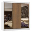 Ver imagem 3 de Guarda-roupa Casal Madesa Lyon Plus 3 Portas de Correr com Espelhos 4 Gavetas