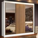 Ver imagem 1 de Guarda-roupa Casal Madesa Lyon Plus 3 Portas de Correr com Espelhos 4 Gavetas
