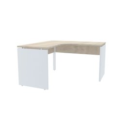MESA EM L P/ ESCRITÓRIO 135X135 PANDIN P25 - NOGUEIRA/BRANCO ETP135135P25PP - 4
