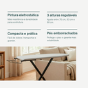 Ver imagem 6 de Mesa Tábua de Passar Roupa Tecido Térmica Prática Porta Ferro Dobrável Itagold