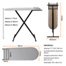 Mesa Tábua de Passar Roupa Tecido Térmica Prática Porta Ferro Dobrável Itagold - 2
